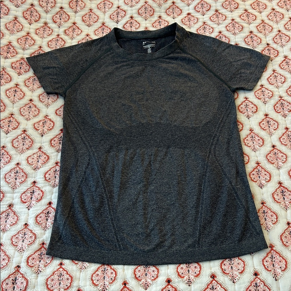 Athleta Women's Short Sleeve Active Tee - Charcoal Gray